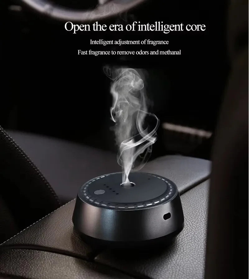 Adjustable Electric Fragrance Diffuser Ultrasonic Cool Mist Air Humidifier Car Air Freshener USB Rechargeable Car Diffuser
