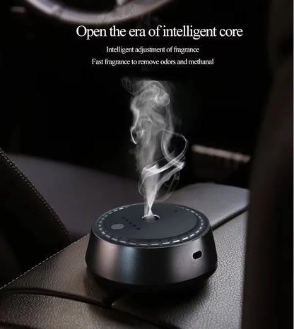 Adjustable Electric Fragrance Diffuser Ultrasonic Cool Mist Air Humidifier Car Air Freshener USB Rechargeable Car Diffuser