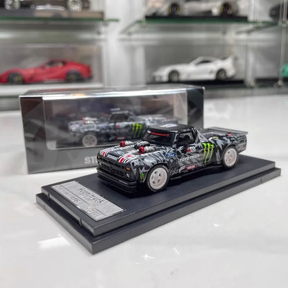SW 1:64 Mustang Hoonicorn F-150 Monster Energy Tianmen Mountain High Detail Diecast Alloy Car Model Display Collect Perfect Gift