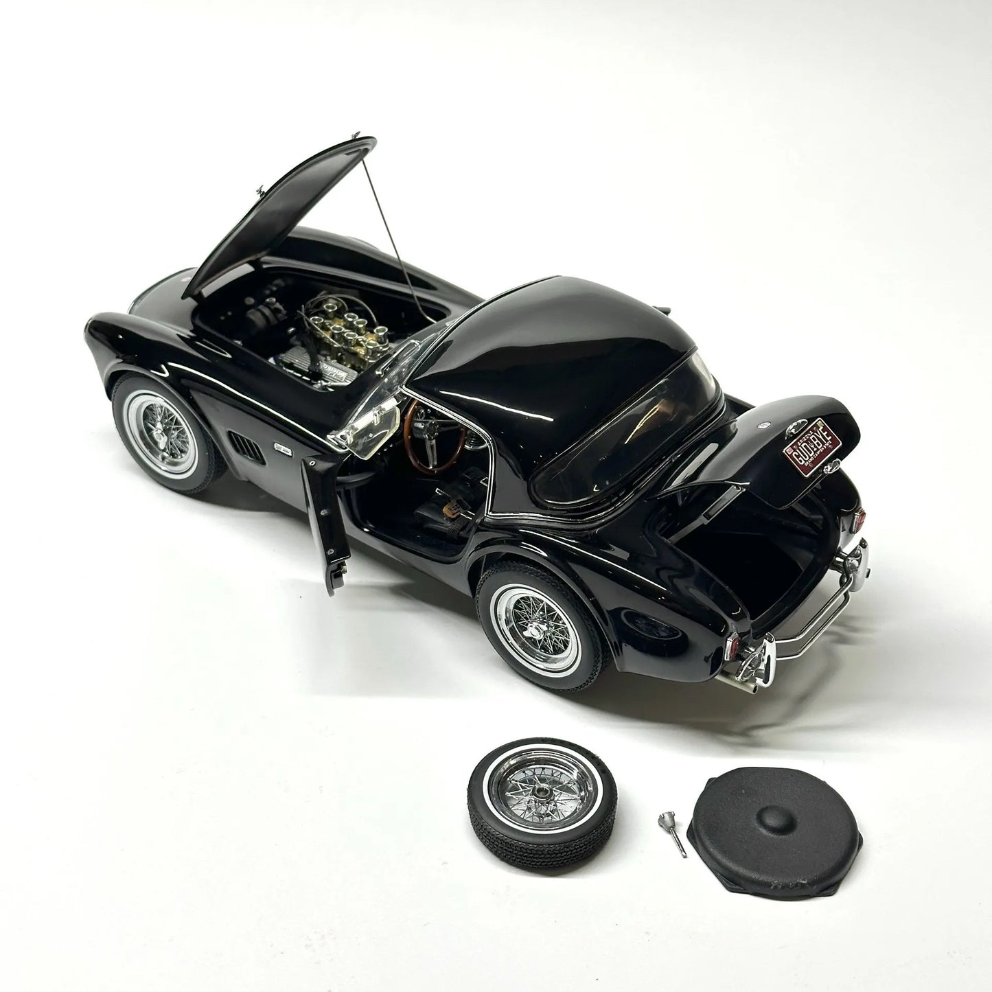 Exoto 1:18 AC Cobra Shelby 289 Black Simulation Limited Edition All Open Alloy Metal Static Car Model Toy Gift