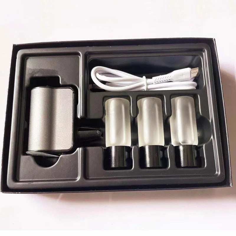 Car Air Freshener Electric Auto Air Diffuser Aroma Car Air Vent Essential Oil Mist Grain Oil Aromatherapy Perfume Fragrance