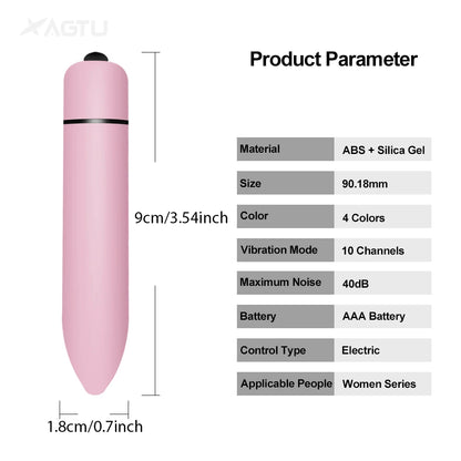 Mini Bullet Vibrator for Women Masturbation G Spot Clitoris Anal Vibration Stimulator for Women Massager Adult Sex Toys