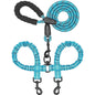 Double Dog Leash, Dual Dog Leash, 360 Swivel Tangle Free Bungee Walking Training Leash for Large Medium Dogs, Shock Absorbing Bu