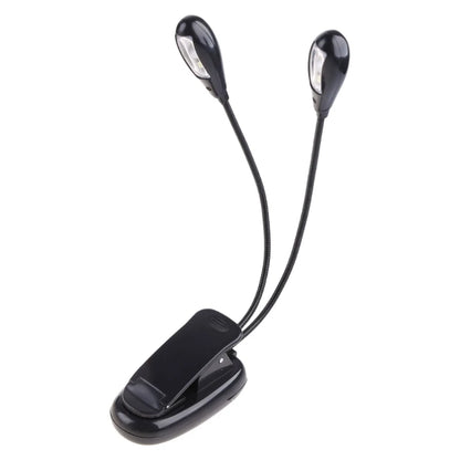LED Reading Lamp Flexible Book Music Lamp Reading Light Student Dormitory Light with Clip Battery Power for Book Reading