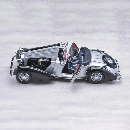 1/18 Scale 1939 Horch Convertible Sports Car Simulation Alloy Car Model Static Display Collectible Toy Gift Souvenir Decoration
