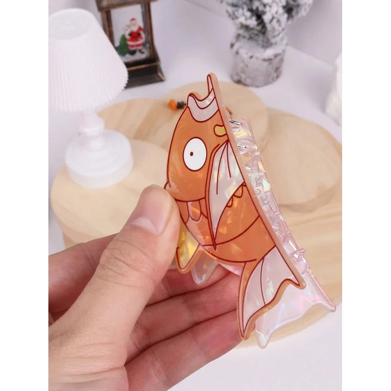 pocket monsters Carp King Cartoon Cute Hair Claw Hair Clip