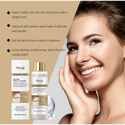 Hoygi Peel Shot Ampule Set Rice Toner Moisturizing Facial Essence Glowing Skin Water-oil Balancing Essence Revitalizing Skin Dullness