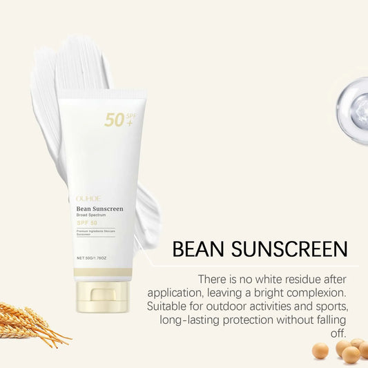 SPF 50+ Mild Moisturizing Sunscreen Soothe Cool Sunblock UVA/UVB Brighten Anti Oxidate Sun Prevent Sunburn Moisturize Sunscreen