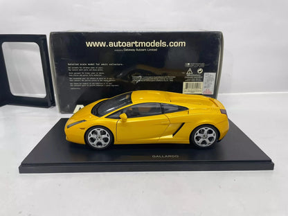 Autoart 1:18 Gallardo Yellow Simulation Limited Edition All Open Alloy Metal Static Car Model Toy Gift