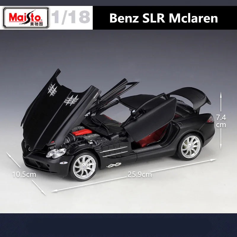 Mercedes-Benz SLR McLaren 1:18 Alloy Car Model Diecasts Metal Toy Sports Car Model Simulation Collection Gifts