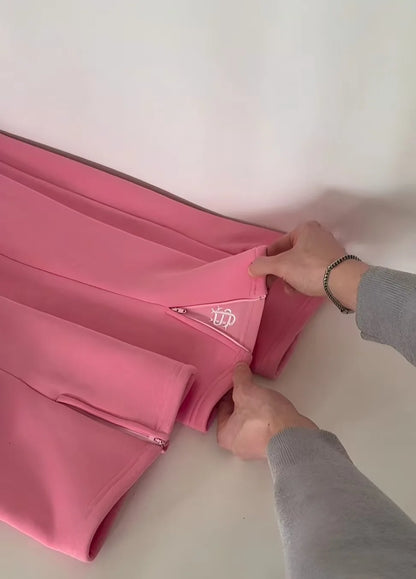 Y2K Fashion Jogger Sweatpants Loose Embroidery Labeled Open Leg Wide Leg Pants Trendy Pocket Couple Straight Pants Men's Hoodie