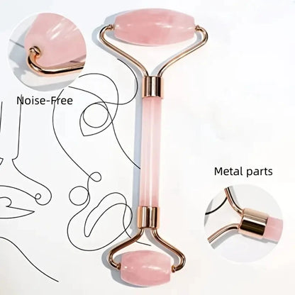 Premium Jade Roller and Gua Sha Set for Facial Beauty - Resin Massager for Face, Eyes, Neck - Reduce Fine Lines and Wrinkles