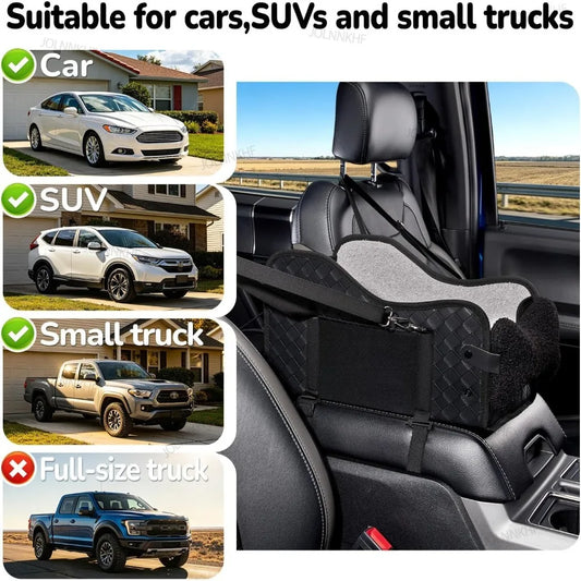 Center Console Dog Car Seat Portable Car Safety Travel Dog Beds Pet Puppy Middle Console Dog Car Seat for Small Dogs Cats