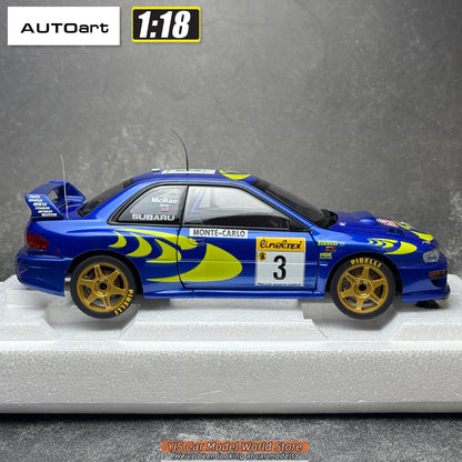AUTOART Die-cast car model 1/18 Subaru Impreza WRC Rally of Monte Carlo  Static display car models