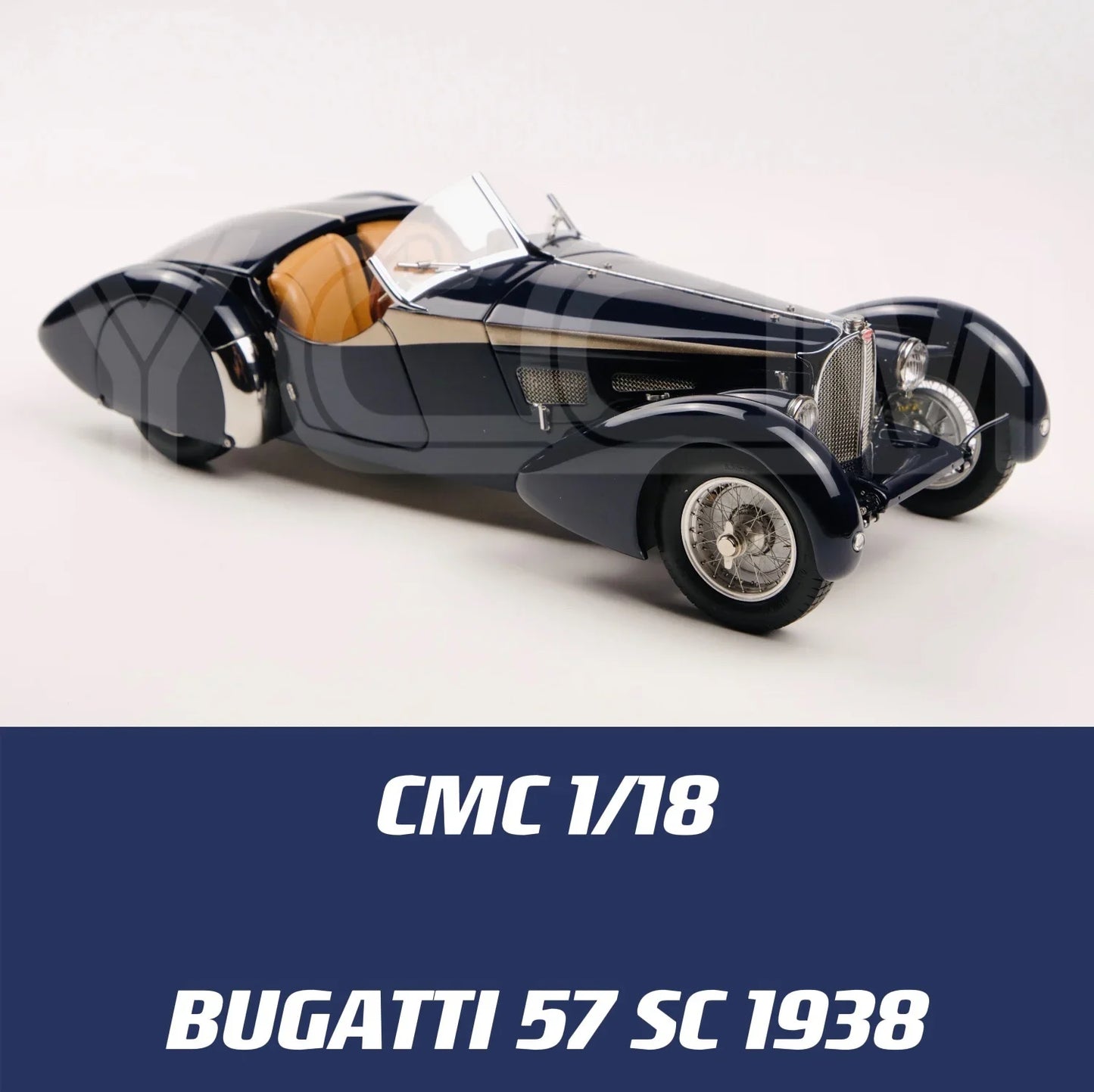 CMC 1:18 57SC 1938 Convertible Simulation Limited Edition All Open Alloy Metal Static Car Model Toy Gift