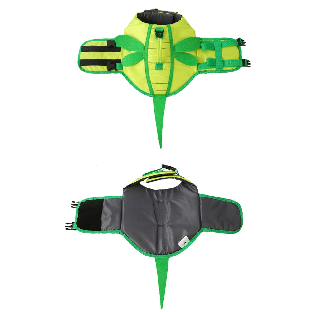Dog Life Jacket for Swimming Boating Pet Safety Floatation Vest Life Preserver with Rescue Handle For Cats Small Medium Dogs