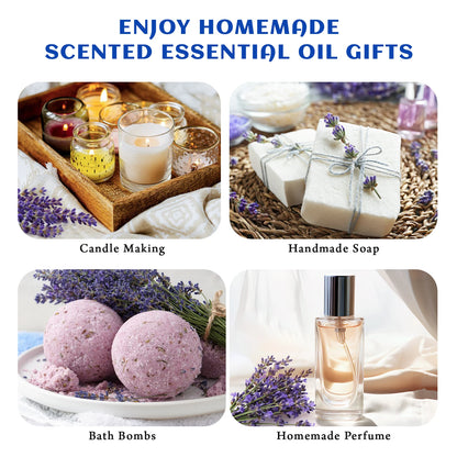 HIQILI 100% Pure Lavender Essential Oil 100ML Aromatherapy Diffuser Oil for Sleep Relaxation Diffuser Massage Skin Care