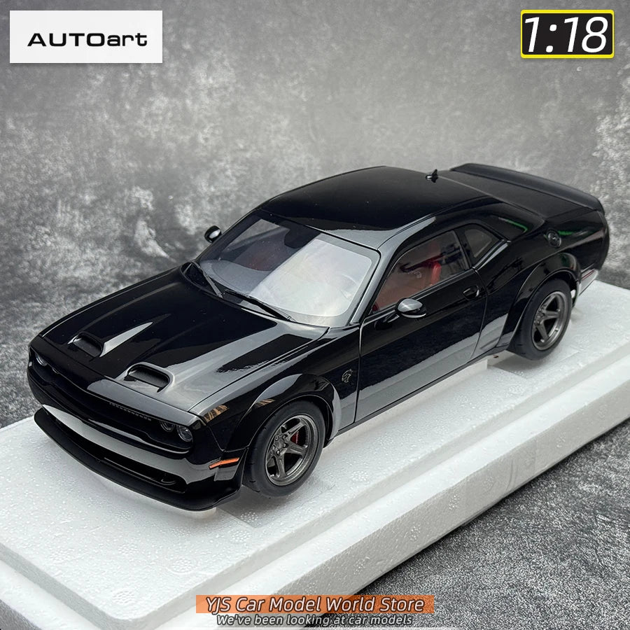AUTOart 1/18 Dodge Challenger SRT 2023 Hellcat Widebody 2018 Car model Static model sports car birthday gift
