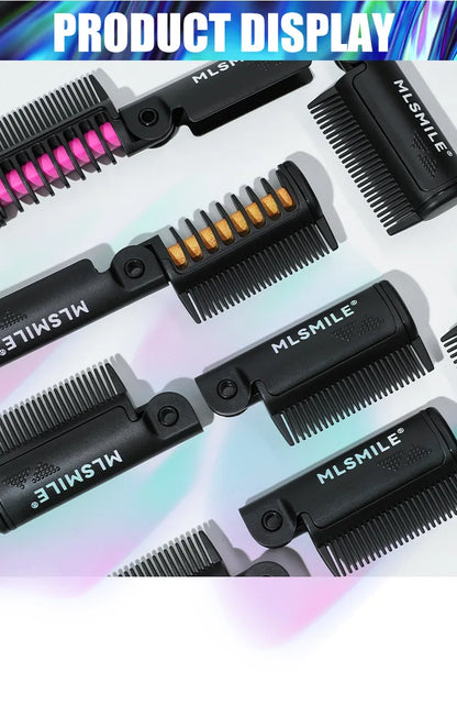 Disposable Hair Color Brush Washable Temporary Dye Comb No Loss Folding Styling Stick For Home DIY Colorful