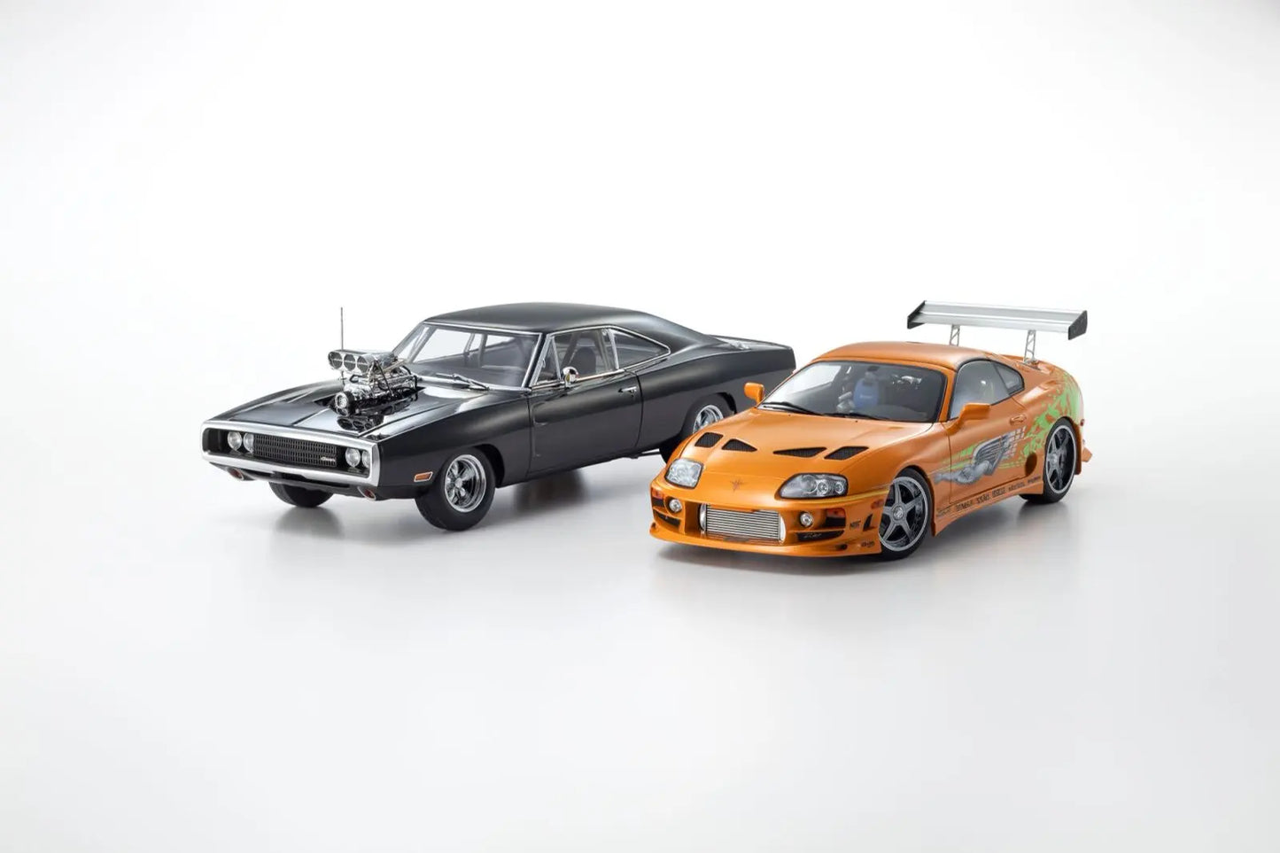 KYOSHO  1/18 Scale Diecast Collection  Dodge Charger R/T 1970 Toyota Supra Turbo - Static car model - Collection - Display piece