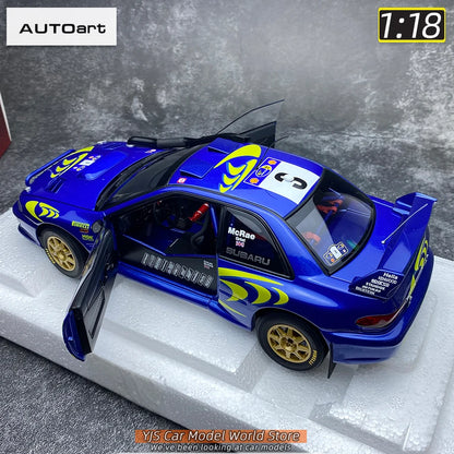 AUTOART Die-cast car model 1/18 Subaru Impreza WRC Rally of Monte Carlo  Static display car models