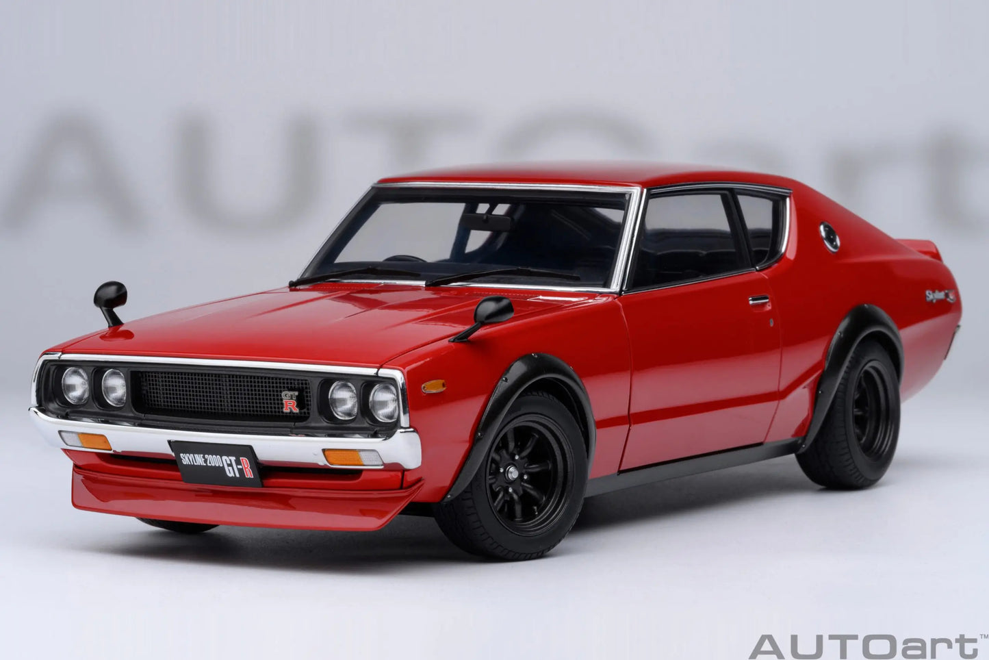 NISSAN SKYLINE 2000 GT-R (KPGC110) TUNED VERSION RS WATANABE WHEEL AUTOart 1/18 Static display model gift collection
