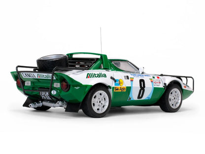 WELLY 1/18 Lancia Stratos HF #8 1975 Rally Car Model