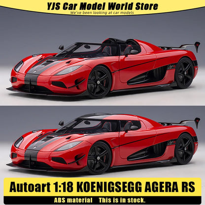 Autoart model 1/18 Scale New KOENIGSEGG AGERA RS car model Static Decorative Items Gift Collection