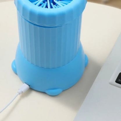Paw Cleaner Cup USB Rechargeable Dog Foot Washer Portable Detachable Automatic Paw Cleaner Electric Pet Paw Washer Foot Cleaning
