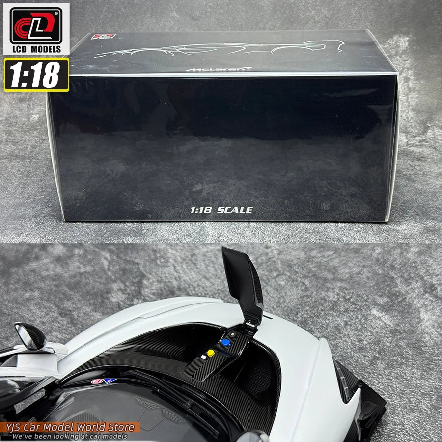 LCD Diecast car model 1:18 McLaren Senna GTR car model metal static display collection