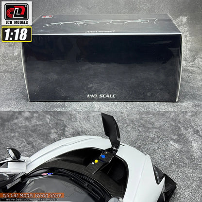 LCD Diecast car model 1:18 McLaren Senna GTR car model metal static display collection