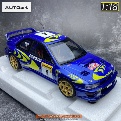 AUTOART Die-cast car model 1/18 Subaru Impreza WRC Rally of Monte Carlo  Static display car models