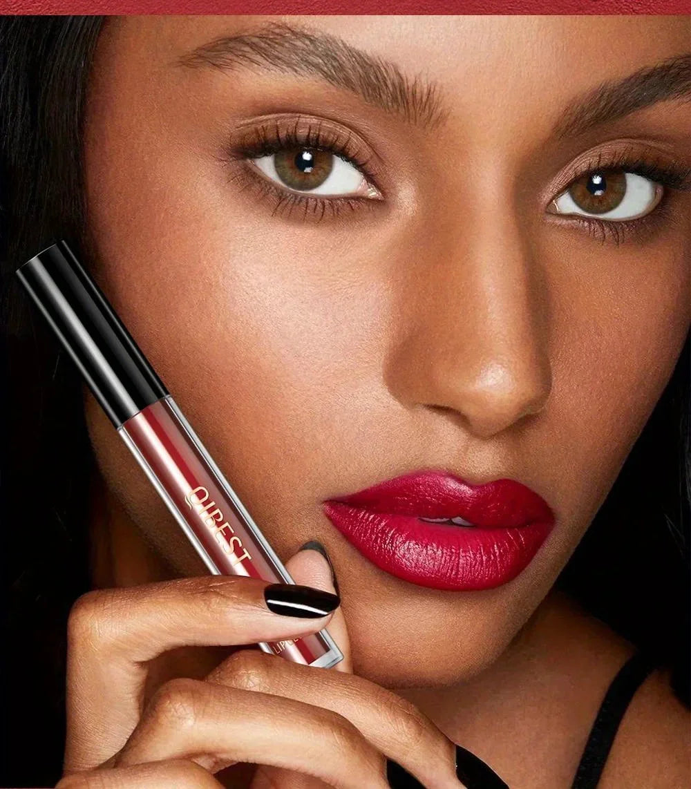 3 in 1 Lipstick and Lipliner Set, Long Lasting Waterproof Lip Stain Liquid Lipgloss Set for Women Halloween Gothic Makeup
