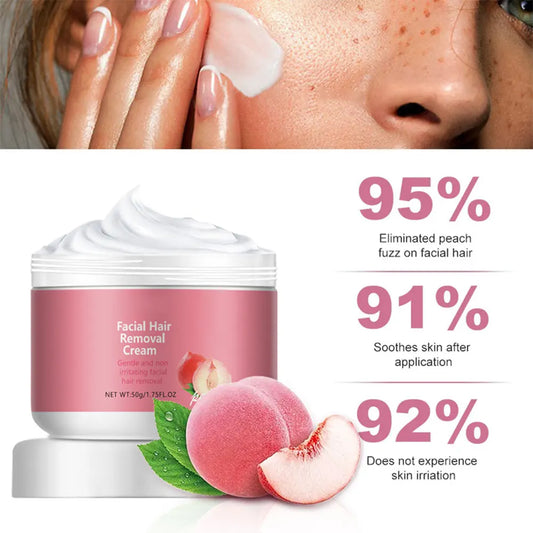 Facial Hair Removal Cream Sensitive Skin Facial Hair Remover Fast Gentle Effective Clear Lip Hair Underarm Hair Removal Cream