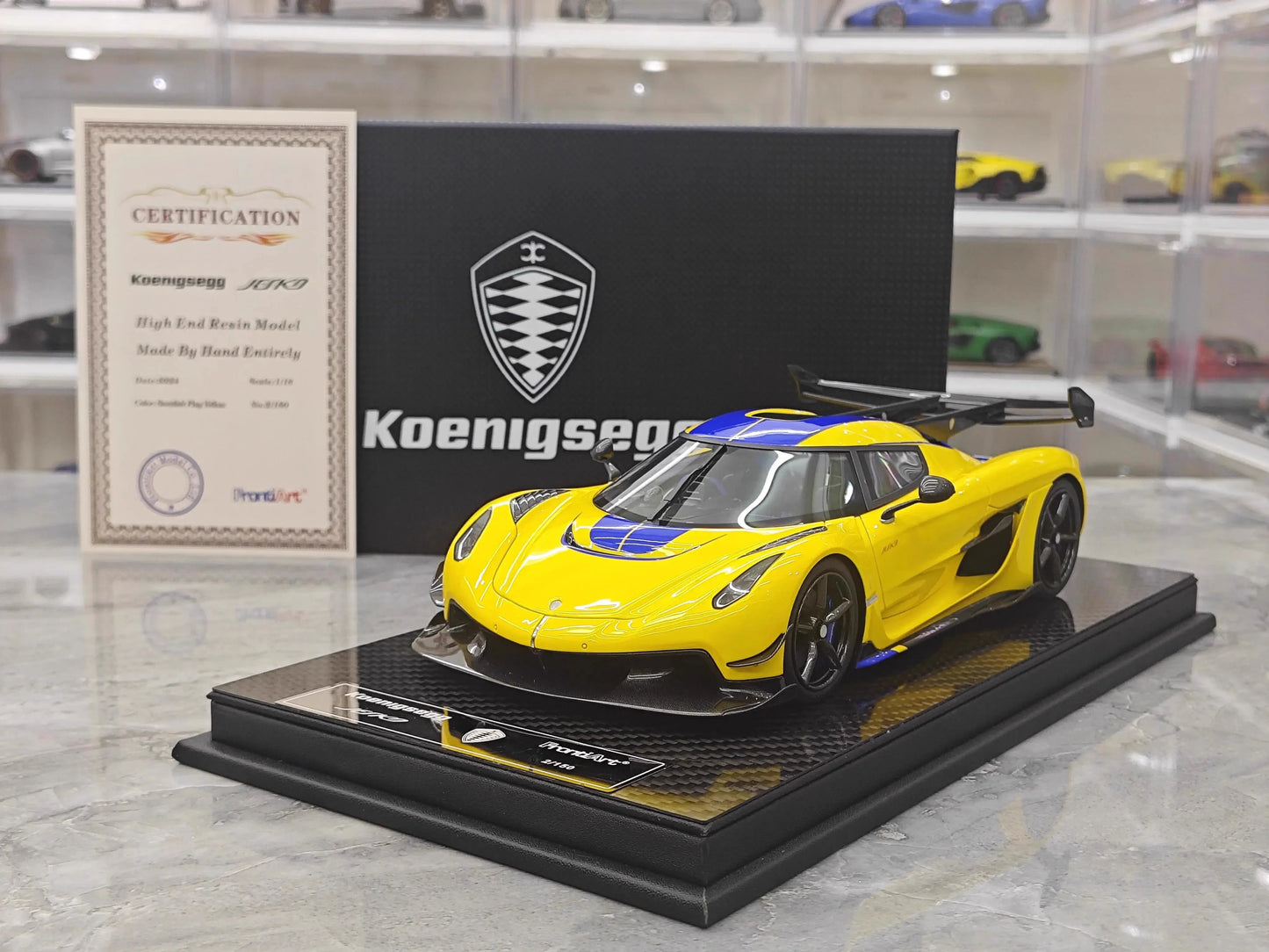 Frontiart Car Model 1/18 Koenigsegg Jesko Car Model Resin Model Limited Edition Cars Model Room Ornament Boy Collection Gift