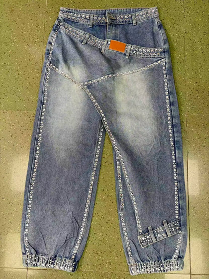 Fashion Women's Low Rise Denim Jeans Sexy Design 2026 New Summer Loose Fit Casual Trousers Universal Natural Waist Light Fold