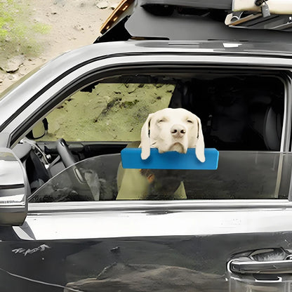 【M】Foam Dog Car Window Cushion, Soft Chin Rest For Comfortable Car Rides, 25cm/9.84in Long,Blue,