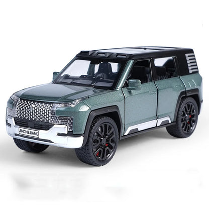 1/32 Alloy Model Cars BYD Look Up Off-road Vehicles Diecasts Model Toy 6 Doors Can Be Opened with Light Sound SUV for Gifts
