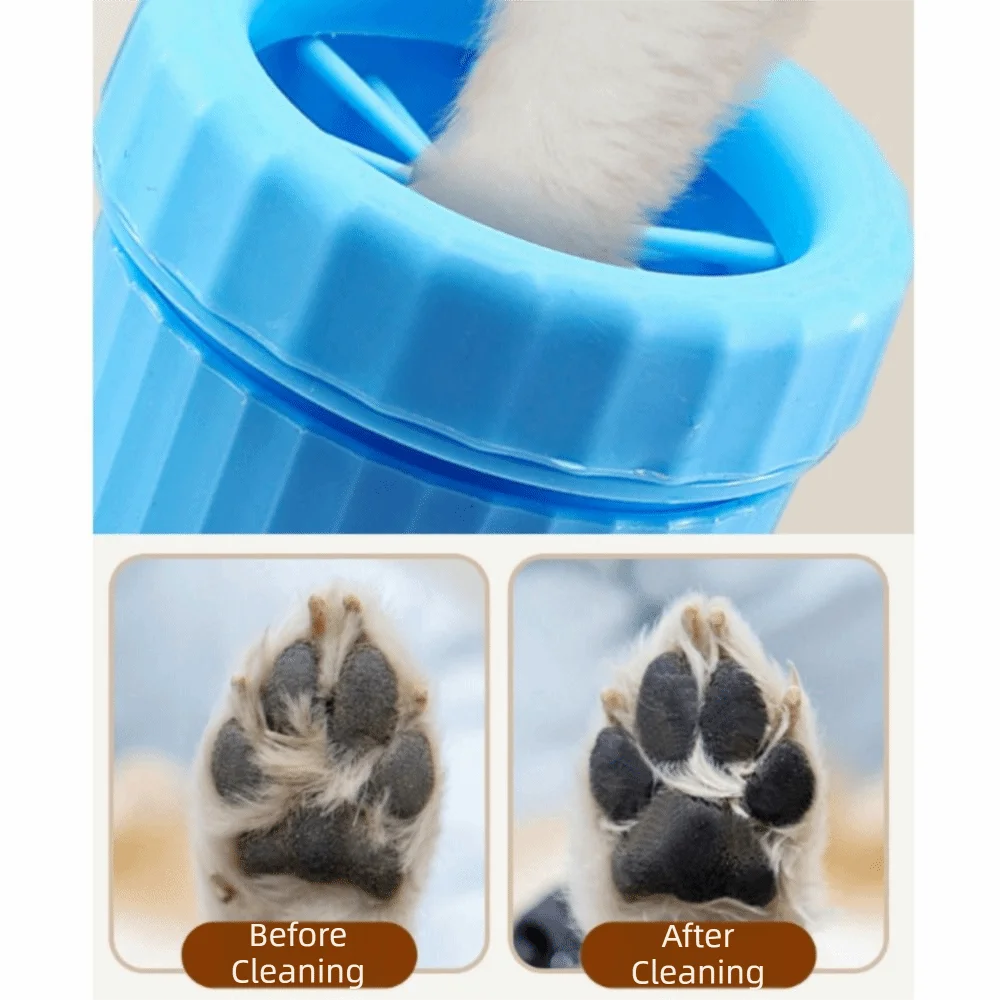 Paw Cleaner Cup USB Rechargeable Dog Foot Washer Portable Detachable Automatic Paw Cleaner Electric Pet Paw Washer Foot Cleaning