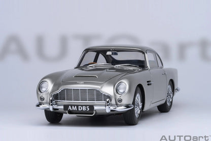 Autoart 1/18 ASTON MARTIN DB5  ABS 007/Goldfinger Bond , door full open sports car model static decoration collection