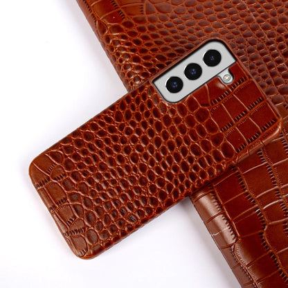 Genuine Leather Case for Samsung Galaxy S22 S23 S21 S20 Ultra Plus S10 Note 20 10 A53 Crocodile Pattern Phone Cover Back Shell