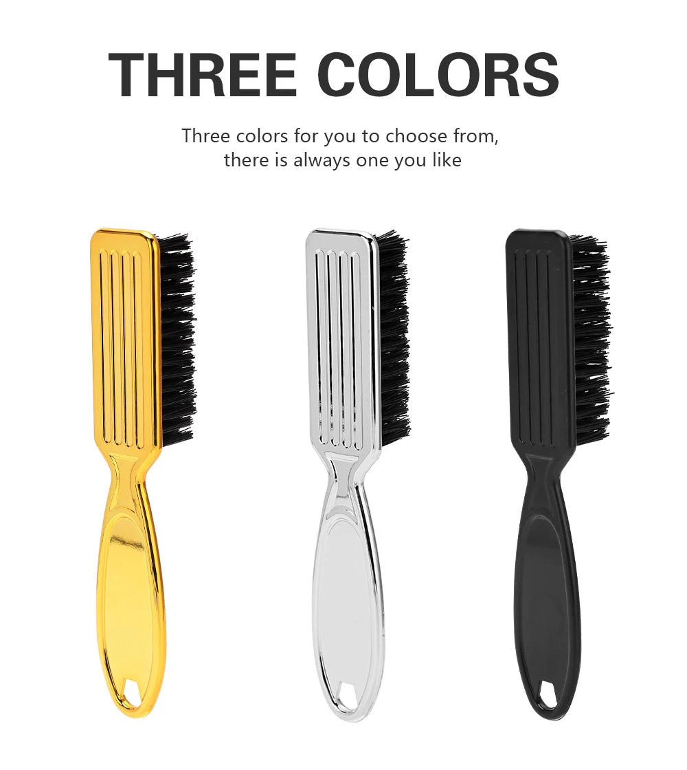 Soft Hair Cleaning Brush Barber Plastic Handle Retro Neck Duster for Salon Hairdressing Styling Tool to Remove Comb Breaks