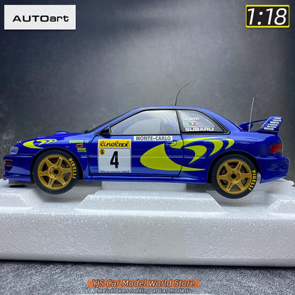 AUTOART Die-cast car model 1/18 Subaru Impreza WRC Rally of Monte Carlo  Static display car models