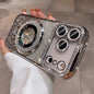 Suitable for iPhone17/16/15/14/13/12/11 Case With Lens Film 16 Anti-drop 15 Rhinestone Glitter Magnetic Stand