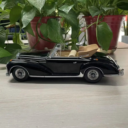 1:18 Benz Convertible Car Model Die-cast Alloy Collection 300 Sc Cabriolet 1957 & Coupe 1955 The Paint Defective