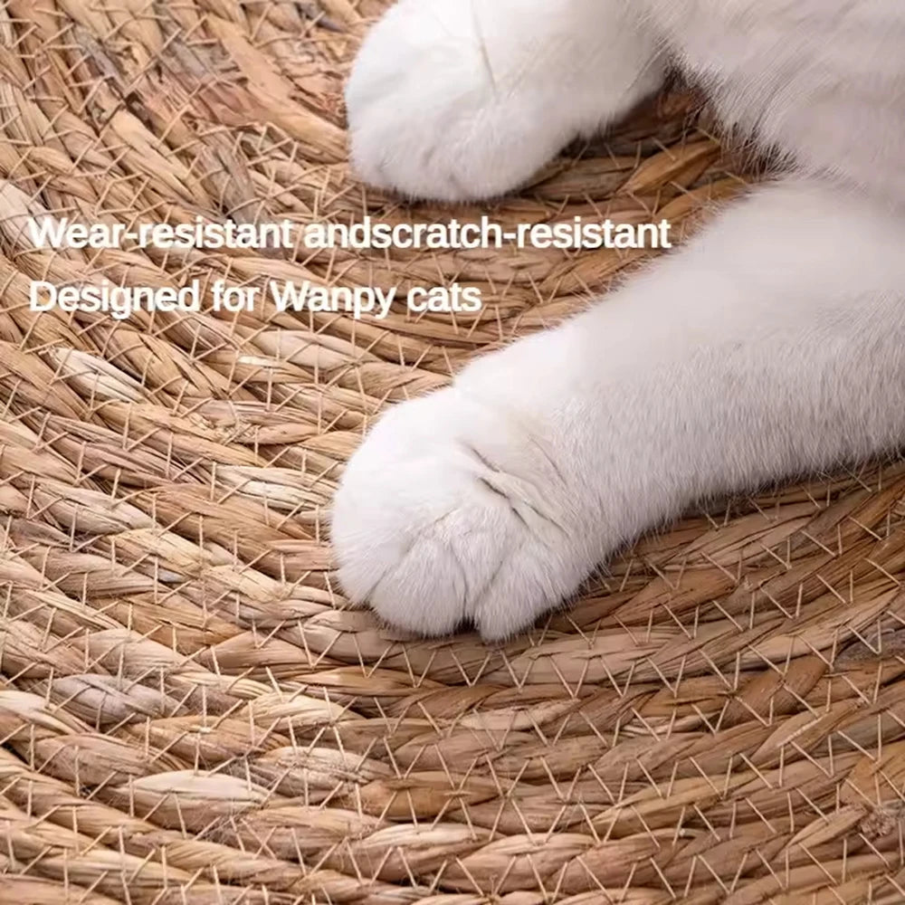 Dog Cat Scratcher Rattan Mat Board Cat Scratch for Sharpen Nails Scraper Cats Tree Cat scratching post Sofa Mats Furniture Protector