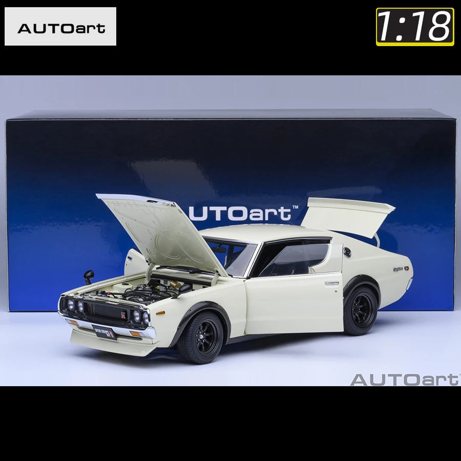 NISSAN SKYLINE 2000 GT-R (KPGC110) TUNED VERSION RS WATANABE WHEEL AUTOart 1/18 Static display model gift collection