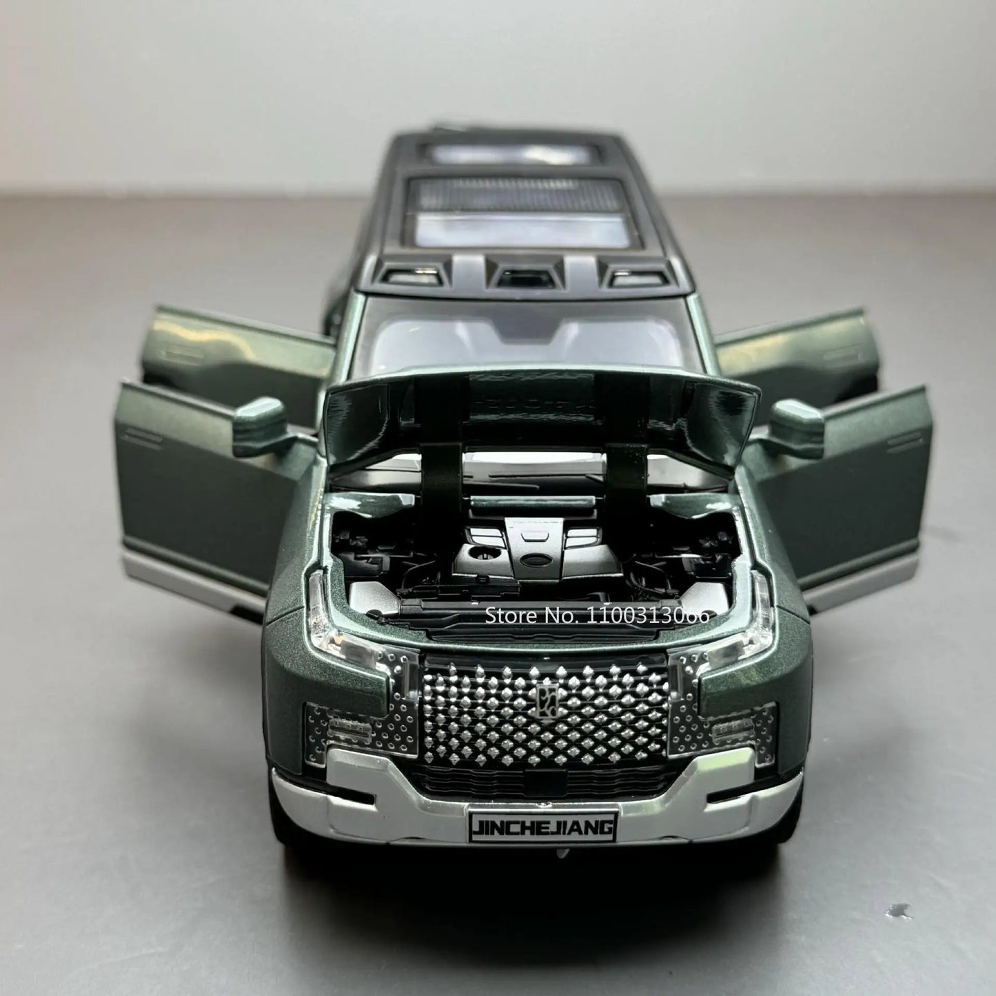 1/32 Alloy Model Cars BYD Look Up Off-road Vehicles Diecasts Model Toy 6 Doors Can Be Opened with Light Sound SUV for Gifts