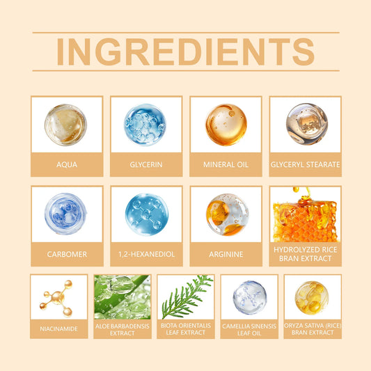 HOYGI Anti Dryness Face Cream Black Rice Facial Glowing Replenisning Shrink Pore Brightening Moisturizing Serum Soothing Redness