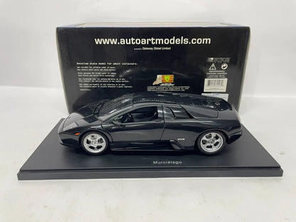 Autoart 1:18 Murcielago Black Simulation Limited Edition All Open Alloy Metal Static Car Model Toy Gift